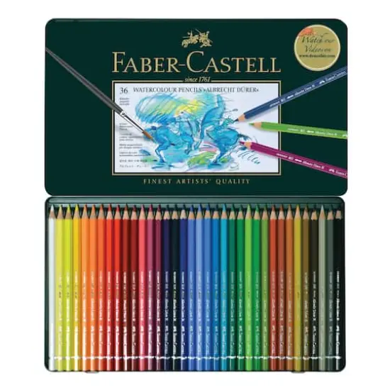 Faber-Castell&reg; Albrecht Durer 36 Color Watercolor Pencil Tin Set {3}