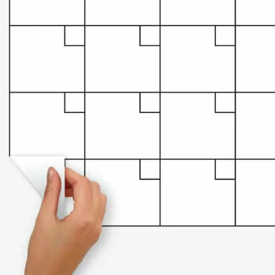 RoomMates Basics Dry Erase Calendar Peel & Stick Wall Decal {5}