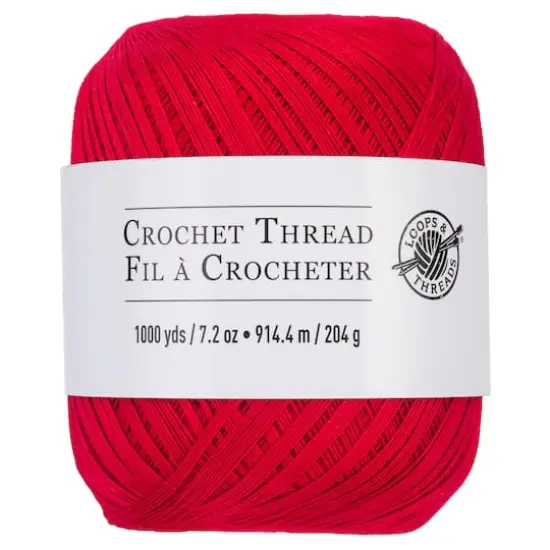 Crochet Thread by Loops & Threads&reg; Red {3}