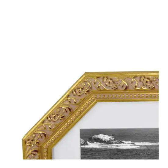 6" x 8" Gold Octagon Tabletop Frame with Mat by Studio Décor® Treasured Finds {3}