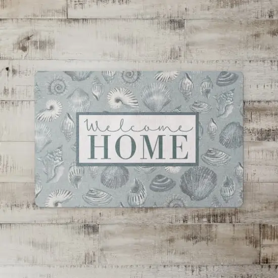 Welcome Home Multi Shell Floor Mat Blue/Blue {3}