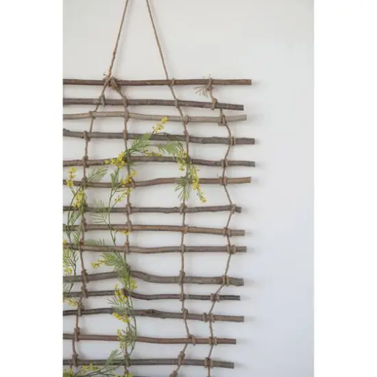 Hello Honey&reg; Handmade Wood & Jute Wall Trellis {3}