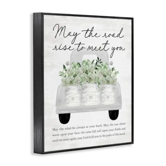 Stupell Industries Country Irish Proverb Framed Giclee Art Black {4}