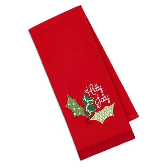 DII&reg; Mixed Christmas Embroidered Dishtowels, 3ct. {4}