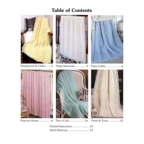 Leisure Arts&reg; Aran Baby Afghans To Crochet Book {4}