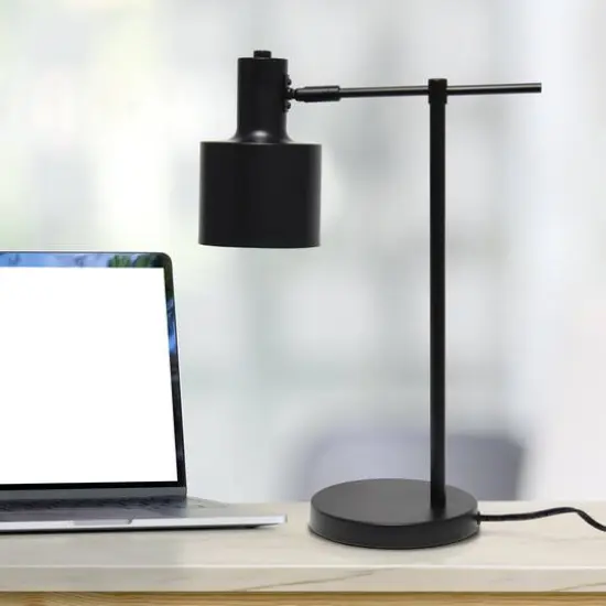 Lalia Home Mid Century Modern Metal Table Lamp Black {3}
