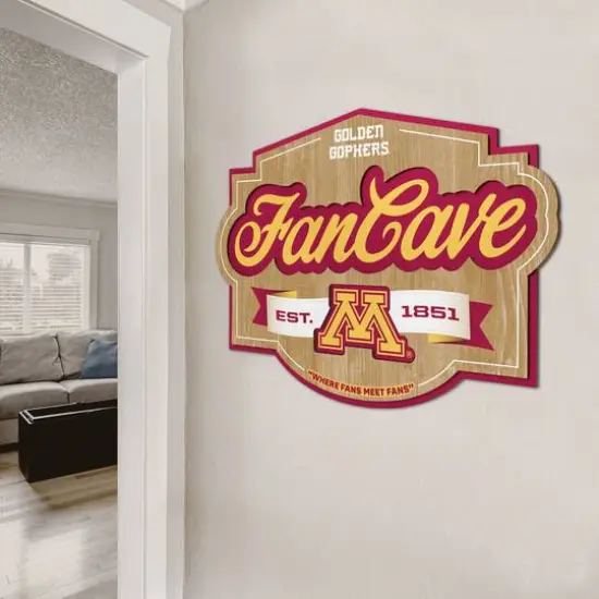 NCAA Fan Cave Sign Minnesota Golden Gophers {5}