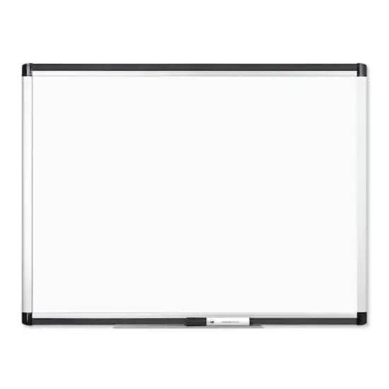 U Brands PINIT Silver 24" x 18" Aluminum Frame Magnetic Dry Erase Board {1}