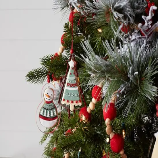 12ct. 4.25" Metal Cookie Cutter Ornament Set {6}