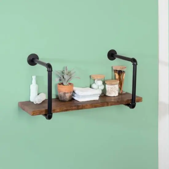 Honey Can Do 31.5" Black Industrial Shelf {4}