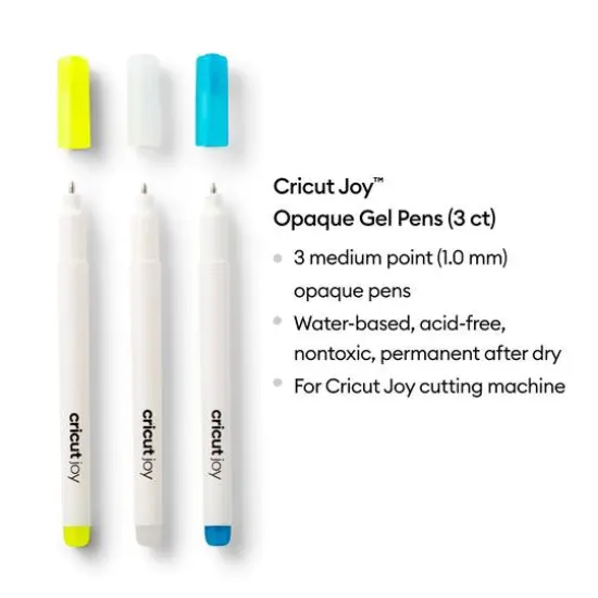 Cricut Joy&trade; 3 Color Medium Point Opaque Gel Pen Set {3}