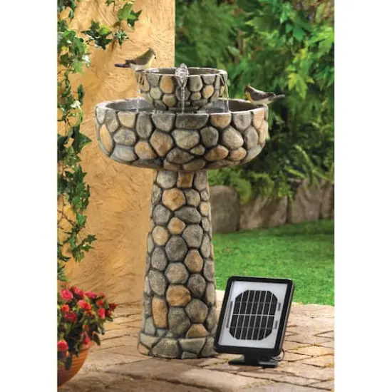 25" Wishing Well Solar Water Fountain {4}