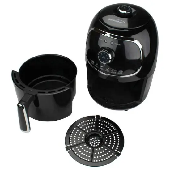 Brentwood Black 2qt. 1200 Watt Electric Air Fryer with Timer & Temperature Control {4}