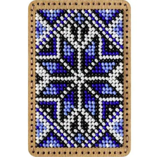 Wonderland Crafts Blue Bead Embroidery Needle Box Kit {5}