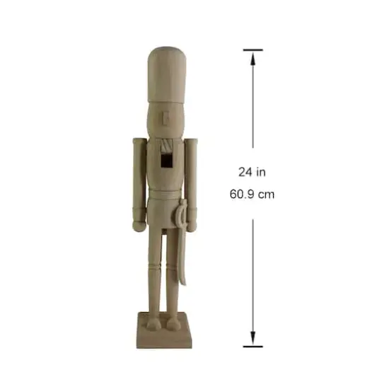 24" Soldier with Saber DIY Pinewood Nutcracker by Make Market&reg; {5}