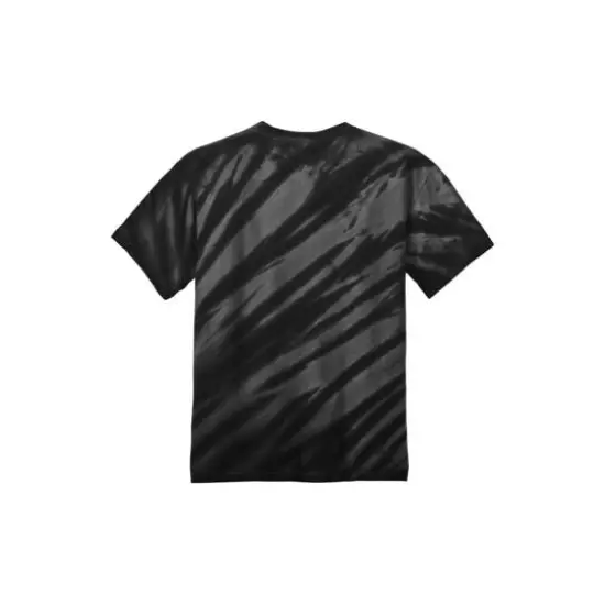 Port & Company&reg; Tiger Stripe Tie-Dye T-Shirt Black {5}