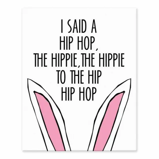 Bunny Rap Tabletop Canvas {1}