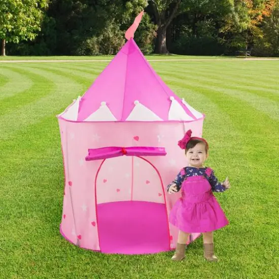 Toy Time Kids Princess Castle Pop Up Playhouse Hut {8}