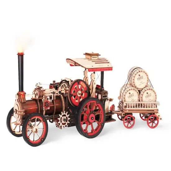 ROKR&reg; Mechanical Models Steam Engine 3D Puzzle Kit {1}
