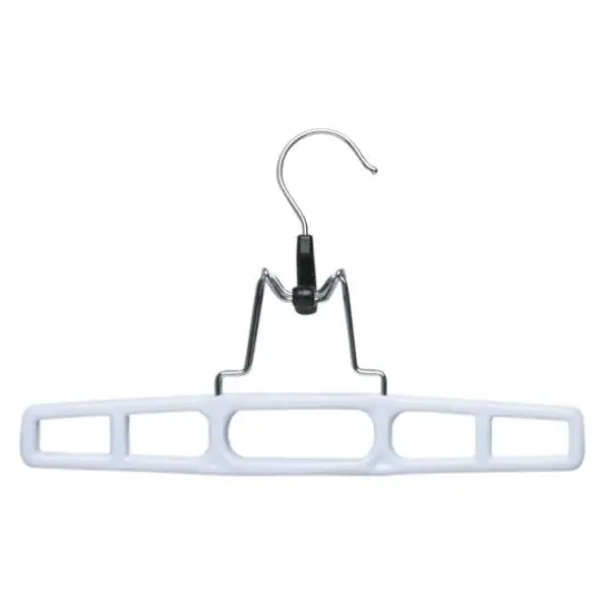 Honey Can Do White Rectangular Clamp Hangers, 12ct. {1}