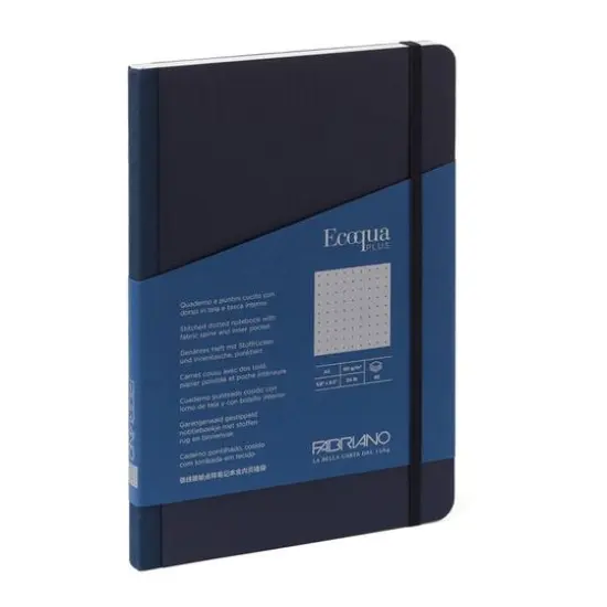 Fabriano&reg; Ecoqua Plus A5 Dotted Fabric-Bound Notebook {1}