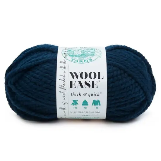 Lion Brand&reg; Wool-Ease&reg; Thick & Quick&reg; Solid Yarn Petrol Blue {1}