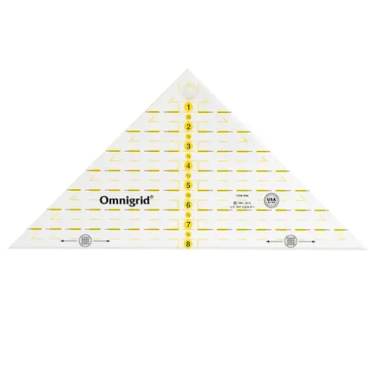 Omnigrid&reg; 8" Quarter-Square Right Triangle Ruler {1}