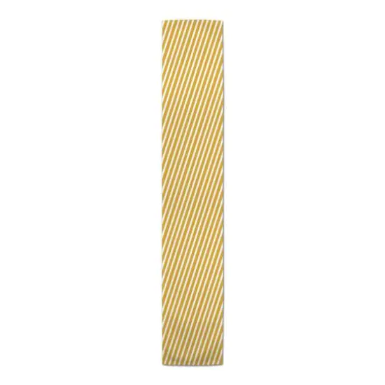Candy Stripes Indoor/Outdoor Table Runner Yellow {1}