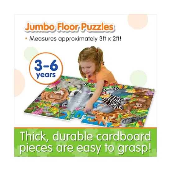 Jumbo Floor Puzzle - Animals of the World: 50 Pcs {6}