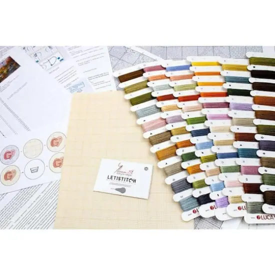 Luca-S Autumn Creek Mill Counted Cross Stitch Kit {5}