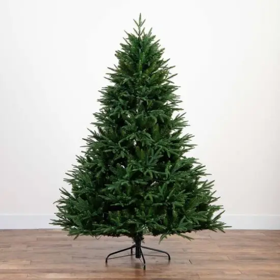6ft. Pre-Lit Edmonton Fir Artificial Christmas Tree, Color Changing LED Lights {14}