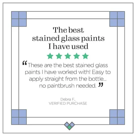 Plaid® Gallery Glass® Pastels Stained Glass Painting Kit {9}