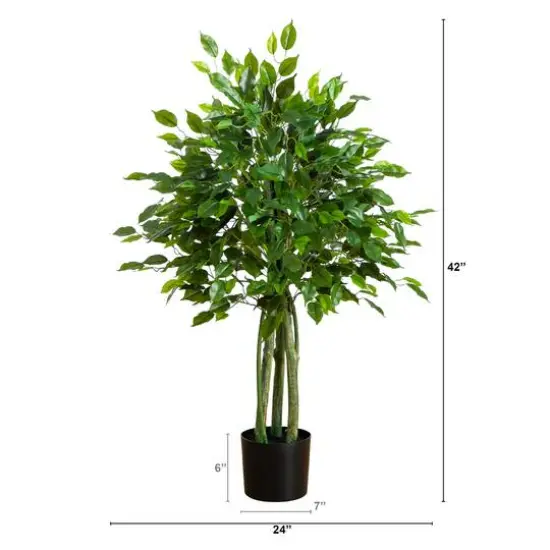 3.5ft. UV Resistant Artificial Ficus Tree (Indoor/Outdoor) {3}