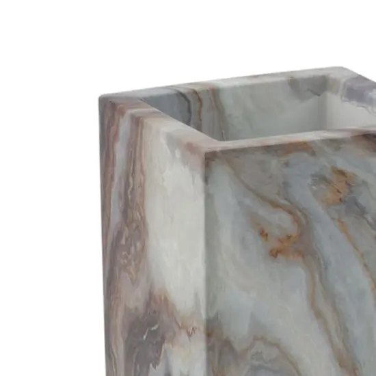 Elle D&eacute;cor Square Gray Agate Tumbler {4}