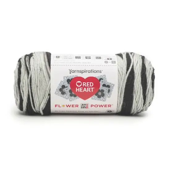 3 Pack Red Heart&reg; All In One Flower Power&trade; Yarn Black Dahlia {4}