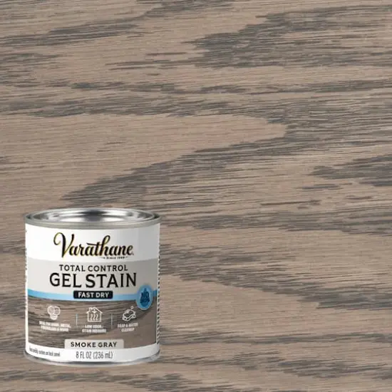 Varathane&reg; Total Control Water-Based Gel Stain Smoke Gray {3}