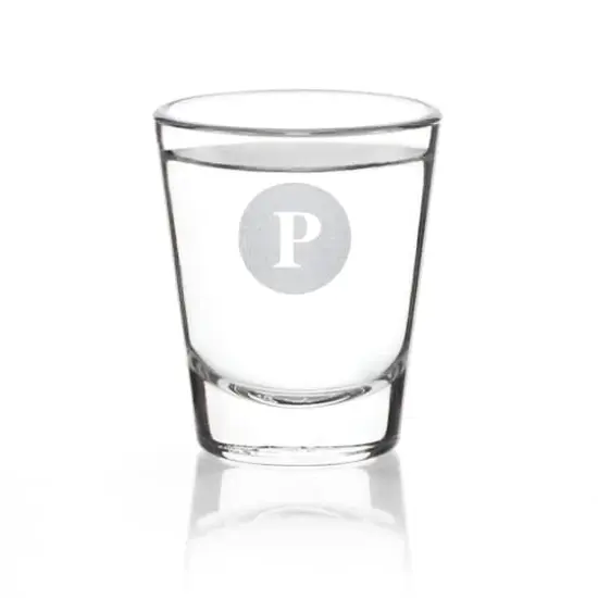 Hortense B. Hewitt Co. Monogram Shot Glass P {1}
