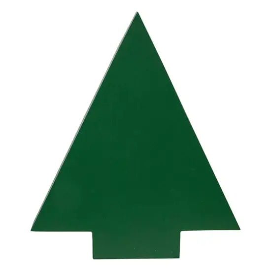 15" Green Tree Shaped Christmas Advent Calendar Decoration {5}