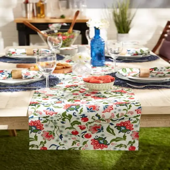 DII&reg; Garden Floral Print Outdoor Table Runner {5}