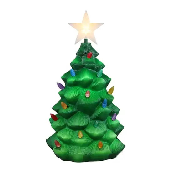 24" Outdoor Lit Blow Mold Tree {1}