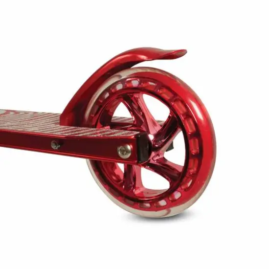 HY-PRO Zinc Red Aluminum Identity Folding Scooter {4}