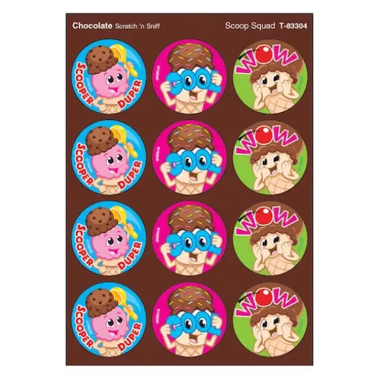 Trend Enterprises&reg; Scoop Squad Stinky Stickers&reg;, 6 Packs of 48 {1}