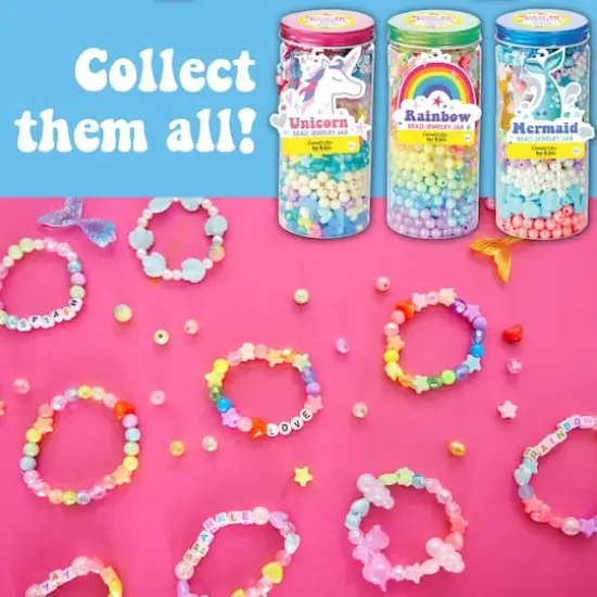 Creativity for Kids&reg; Unicorn Bead Jewelry Jar {10}