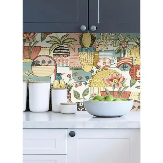 Caroline et Bettina Spice Avriel Peel & Stick Wallpaper {7}