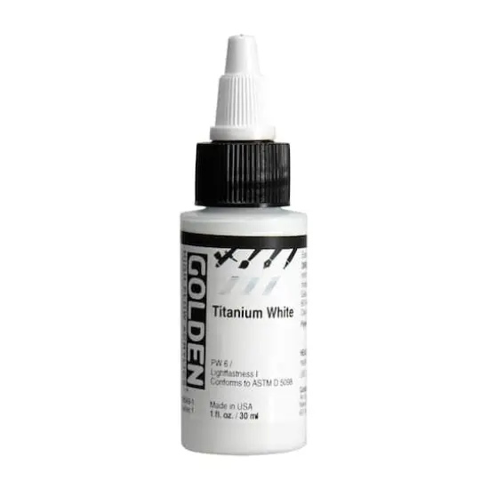 Golden&reg; High Flow Acrylics, 1oz. Titanium White {1}
