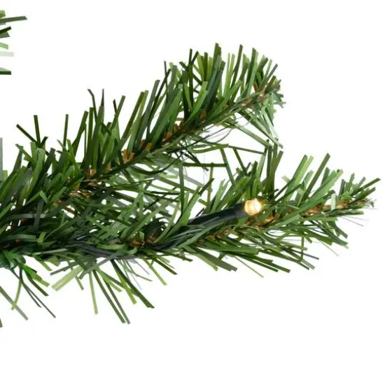 3ft. Pre-Lit Canadian Pine Medium Artificial Christmas Tree, Clear & White LED Lights {5}