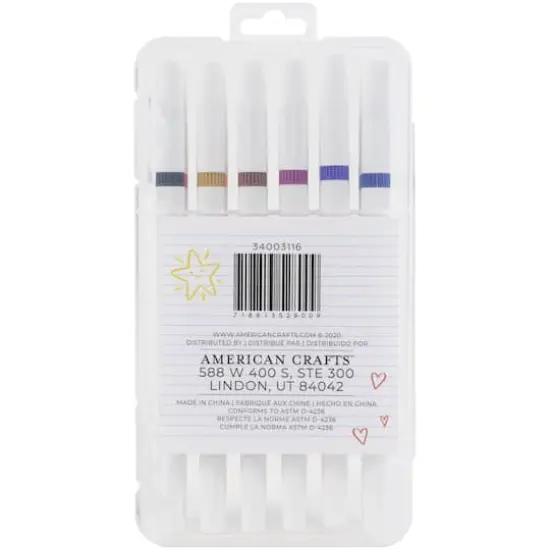 Dual-Tip Doodlers 12 Color Fine & Chisel Tip Marker Set {3}