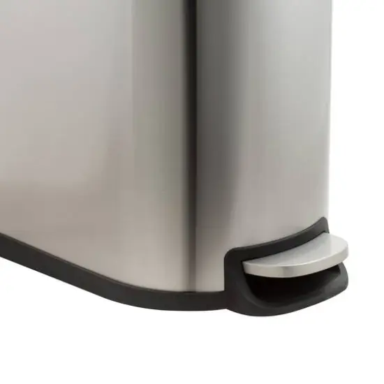 Organize It All 2 Pack Stainless Steel Trash Bins {7}