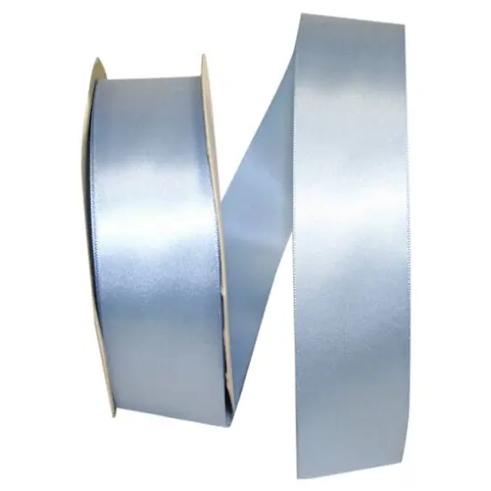 JAM Paper 1.5" x 50yd. Single Face Satin Ribbon French Blue {1}