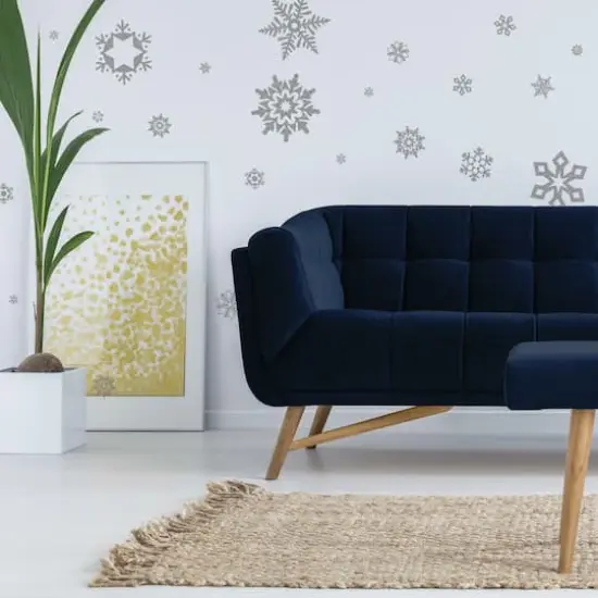 RoomMates Glitter Snowflakes Peel & Stick Wall Decals {3}